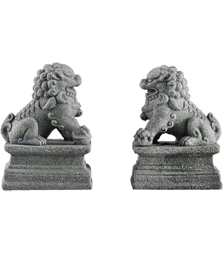 G2647 大型 唐獅子 狛犬 置物 ブロンズ像 縁起物 魔除け 彫刻 Amazon.co.jp: 獅子 狛犬 獅子置物 一対 魔除け 風水・開運置物 聖獣